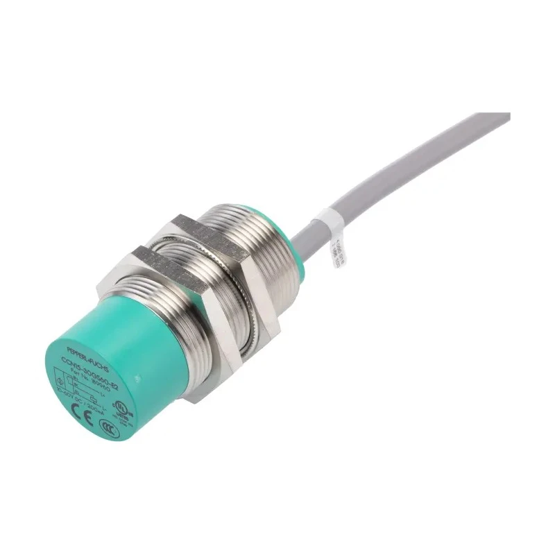 Pepperl + Fuchs Threaded Barrel Capacitive Proximity Sensor M30 x 1.5, 15 mm Detection PNP 200mA 60V CCN15-30GS60-E2-RSC