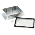 Deltron Flanged Die Cast Aluminium Enclosure IP66 IP67 IP68 55.9 mm x 202 mm x 120.8 mm 483-C050