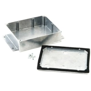 Deltron Flanged Die Cast Aluminium Enclosure IP66 IP67 IP68 55.9 mm x 202 mm x 120.8 mm 483-C050