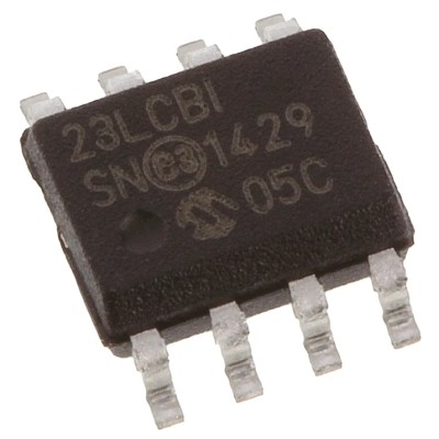 Microchip Static RAM (SRAM) 1MB Synchronous 20MHz 2.5-5.5V SOIC Package 8-Pin 23LC1024-I/SN
