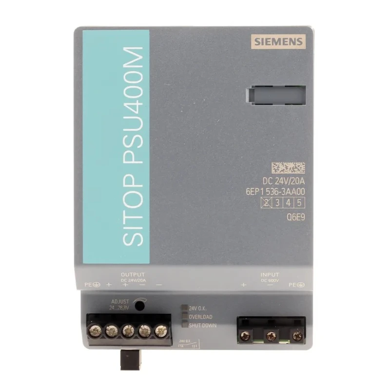 Siemens SITOP DC/DC Converter 24V DC, 20A Output, 900V DC Max Input, 300V DC Min Input, 70°C Max Operating PSU400M