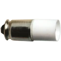 JKL Components White Indicator Lamp 12V DC Midget Groove Base 6.2mm Diameter LE-MG-12W