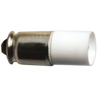 JKL Components White Indicator Lamp 12V DC Midget Groove Base 6.2mm Diameter LE-MG-12W