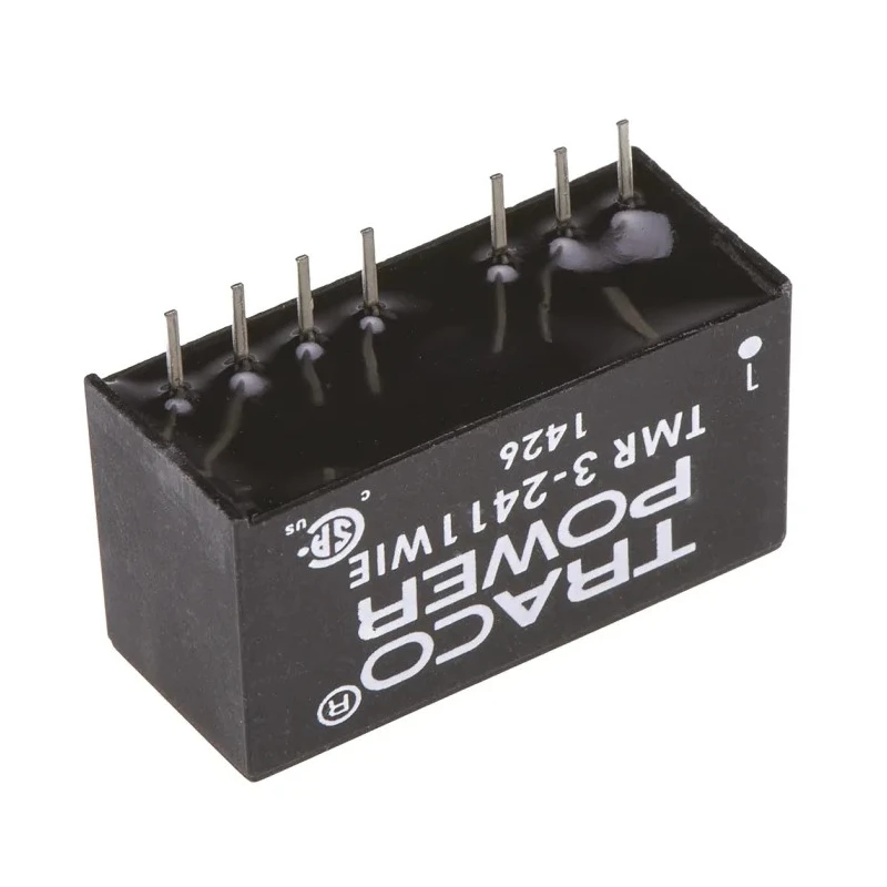 TRACOPOWER 3W SIP-8 Through Hole Regulated Isolated DC/DC Converter 5V 600mA 9-36V Input TMR 3-2411WIE