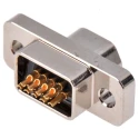 ITT Cannon MDM Series 9 Way Straight 1.27 mm Pitch Panel Mount Micro-D Aluminium Alloy Connector MDM-9PSB-A174