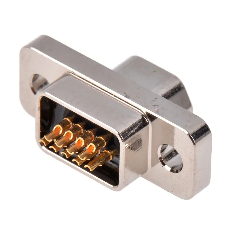 ITT Cannon MDM Series 9 Way Straight 1.27 mm Pitch Panel Mount Micro-D Aluminium Alloy Connector MDM-9PSB-A174