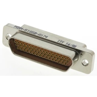 ITT Cannon MDM 51 Way Straight 1.27 mm Pitch Panel Mount D-Sub Connector MDM-51SSB-A174