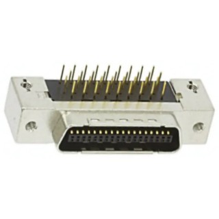 3M MDR 102 50 Way Right Angle 1.27 mm Pitch Through Hole D-Sub Connector with M2.5 Screw Female 10150-5212 PL