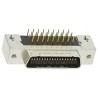 3M MDR 102 50 Way Right Angle 1.27 mm Pitch Through Hole D-Sub Connector with M2.5 Screw Female 10150-5212 PL