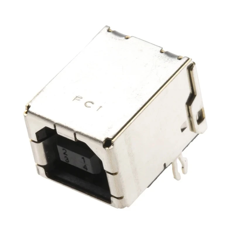 Amphenol ICC Right Angle Through Hole Female 1 Port USB Type B USB Connector USB 2.0 61729-1011BLF