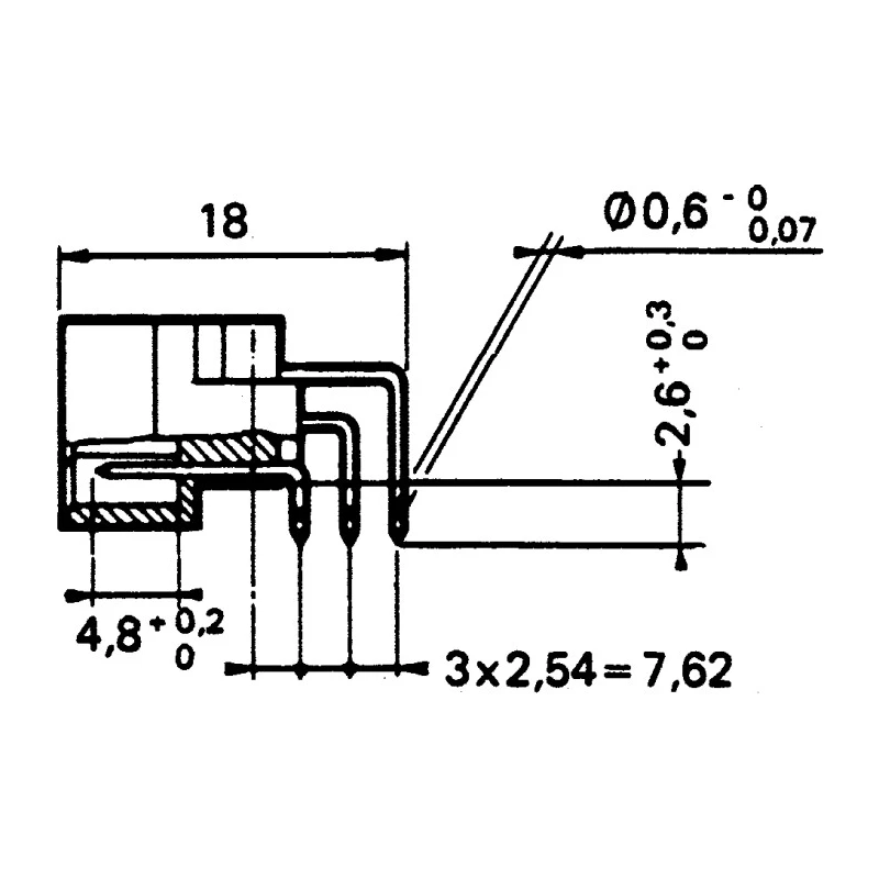 Amphenol Communications Solutions DIN 41612 Connector 32 Contacts 2 Rows 2.54 mm Pitch Through Hole 86094327113768E1LF