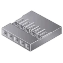 Amphenol Communications Solutions Mini-PV Female Connector Housing 2.54 mm Pitch 3 Way 1 Row Straight 65039-034ELF