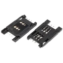 Amphenol Communications Solutions S10 6 Way SIM Memory Card Connector, Surface Mount Solder, 2.54mm Pitch 7111S2015X02LF