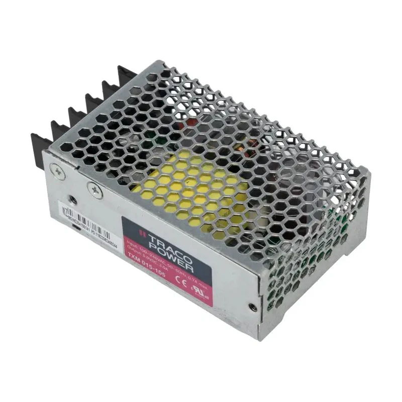 TRACOPOWER Switching Power Supply 5V DC 15W Universal AC Input 85-264V Chassis Mount TXM 015-105