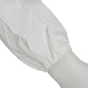 3M White Disposable Coverall, Unisex, 115 to 124 cm Chest Size, Hooded, Dust Protection, Waterproof, Anti-Static 7000089665
