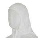 3M White Disposable Coverall, Unisex, 115 to 124 cm Chest Size, Hooded, Dust Protection, Waterproof, Anti-Static 7000089665