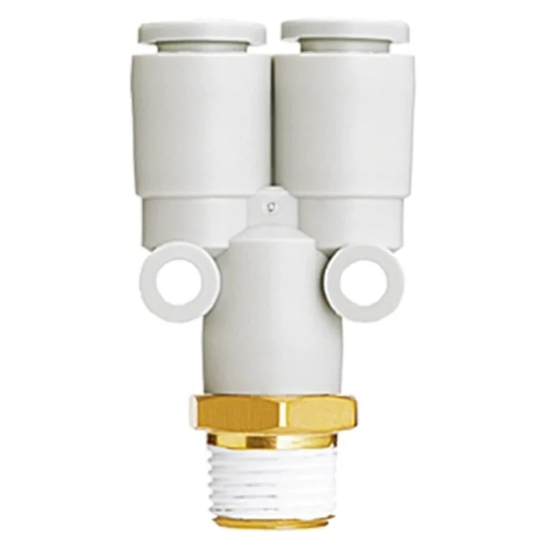 SMC KQ2 Series Pneumatic Fitting Male 1/8 in UNF Uni 6mm Push-in 45° Electroless Nickel Plated KQ2U06-U01A