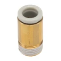 SMC Pneumatic Fitting 6mm Push-in Male Threaded-to-Tube 1/8 in R Electroless Nickel Plated Brass KQ2S06-01AS