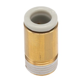 SMC Pneumatic Fitting 6mm Push-in Male Threaded-to-Tube 1/8 in R Electroless Nickel Plated Brass KQ2S06-01AS