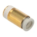 SMC Pneumatic Fitting 6mm Push-in Male Threaded-to-Tube 1/8 in R Electroless Nickel Plated Brass KQ2S06-01AS
