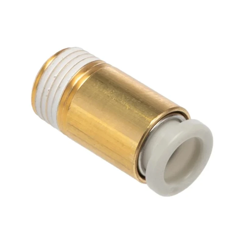 SMC Pneumatic Fitting 6mm Push-in Male Threaded-to-Tube 1/8 in R Electroless Nickel Plated Brass KQ2S06-01AS