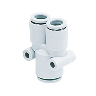 SMC Pneumatic Different Diameter Union Push-in 10 mm Brass Electroless Nickel Plated KQ2U10-12A