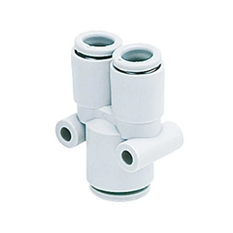 SMC Pneumatic Different Diameter Union Push-in 10 mm Brass Electroless Nickel Plated KQ2U10-12A