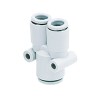 SMC Pneumatic Different Diameter Union Push-in 10 mm Brass Electroless Nickel Plated KQ2U10-12A
