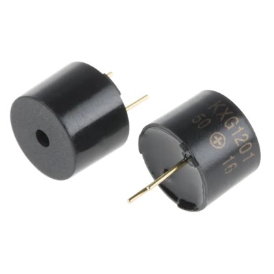 RS PRO 88 dB PCB Continuous Internal Magnetic Buzzer Component 9.5 mm Height 1.2V AC Min 3V AC Max 2.6 kHz Maximum 7716935P