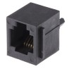 Amphenol ICC MOD JACK Series RJ45 Cat3 Unshielded Female Connector Through Hole 6 Way RJ45