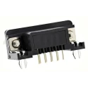 Wurth Elektronik 618 9 Way Right Angle Through Hole D-Sub Connector with 4 to 40 UNC Threaded Insert Male 618009231221