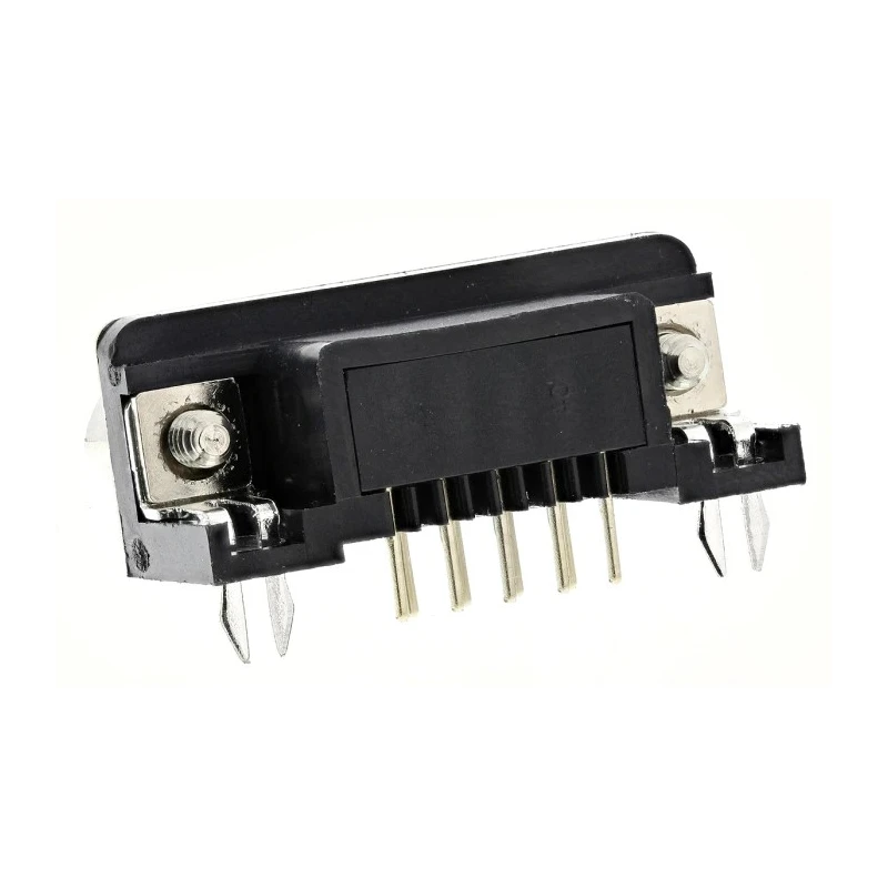 Wurth Elektronik 618 9 Way Right Angle Through Hole D-Sub Connector with 4 to 40 UNC Threaded Insert Male 618009231221