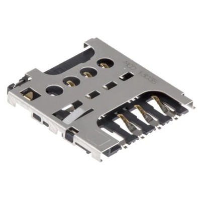 Molex Micro SIM 6 Way Right Angle Push Pull Memory Card Connector Solder 78727-0001