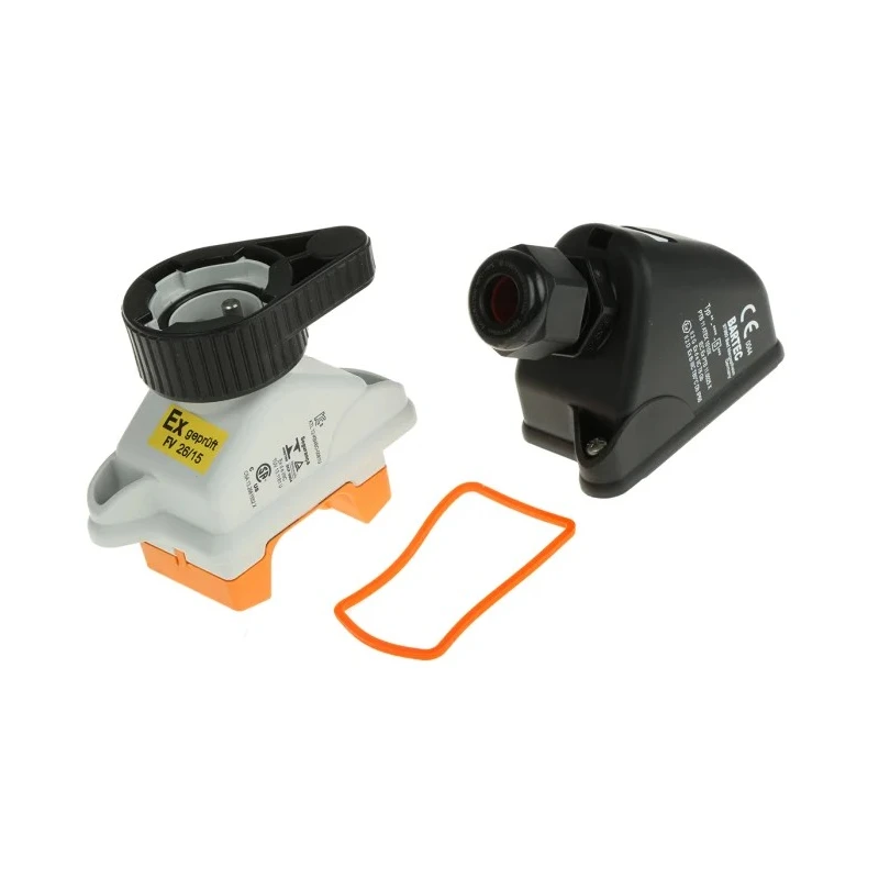 Bartec ComEx Series Push Button Module Panel Mount 30.3 mm Cutout DPST IP20 110 V 400 V 07-3323-4200+05-0042-0050