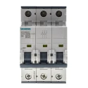 Siemens SENTRON Miniature Circuit Breaker 3-Pole 6A Type D 400V AC 60V DC 10 kA Breaking Capacity 5SY4306-8