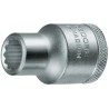 Gedore 1/2 in Drive 33 mm 12 Point Chrome Vanadium Steel Bi-Hexagon Socket 44.5mm Overall Length D 19 33