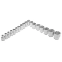 Gedore 23-Piece 1/2 inch Hexagon Socket Set Chrome Vanadium Steel Germany 19 EMU 20
