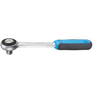 Gedore 3/8 in Ratchet with Ratchet Handle, Chrome Vanadium Steel, Chrome Finish, 200mm Overall Length 3093 Z-94