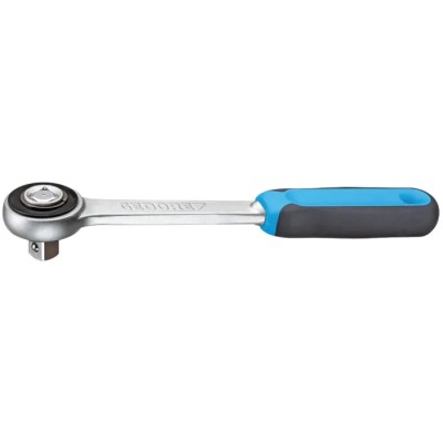 Gedore 3/8 in Ratchet with Ratchet Handle, Chrome Vanadium Steel, Chrome Finish, 200mm Overall Length 3093 Z-94