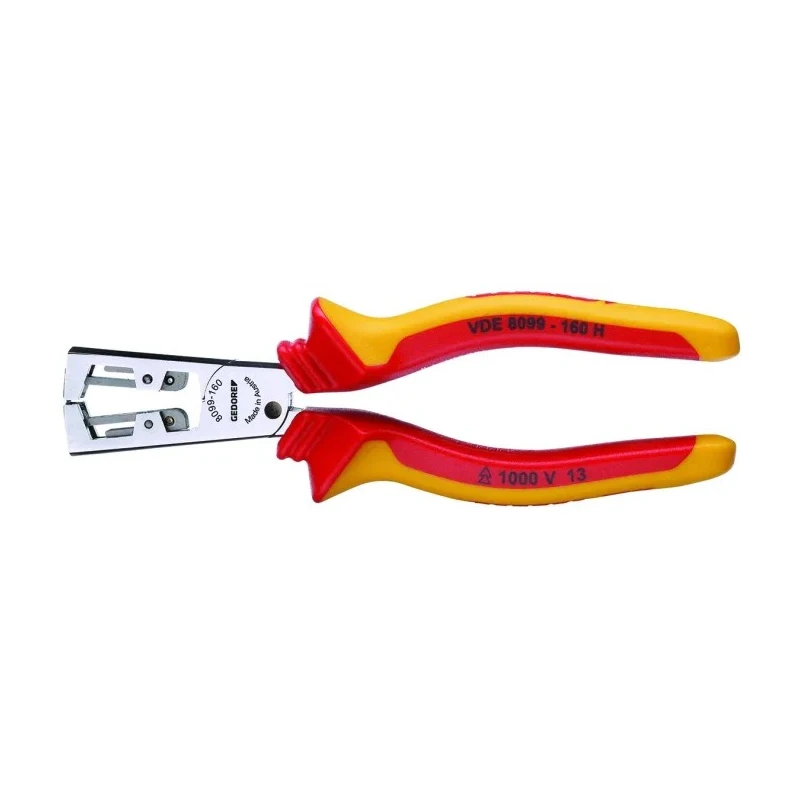Gedore VDE 8099 H Series Ethernet Stripping Pliers, 0.5 to 5 mm² Range, 160mm Length, Chrome Plated VDE 8099-160 H