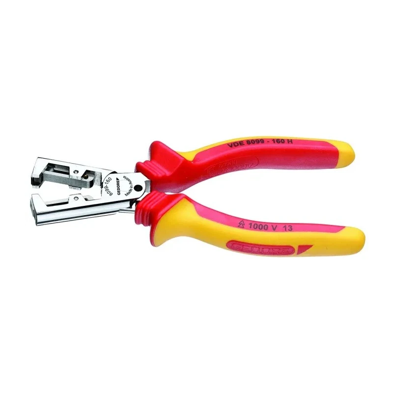 Gedore VDE 8099 H Series Ethernet Stripping Pliers, 0.5 to 5 mm² Range, 160mm Length, Chrome Plated VDE 8099-160 H