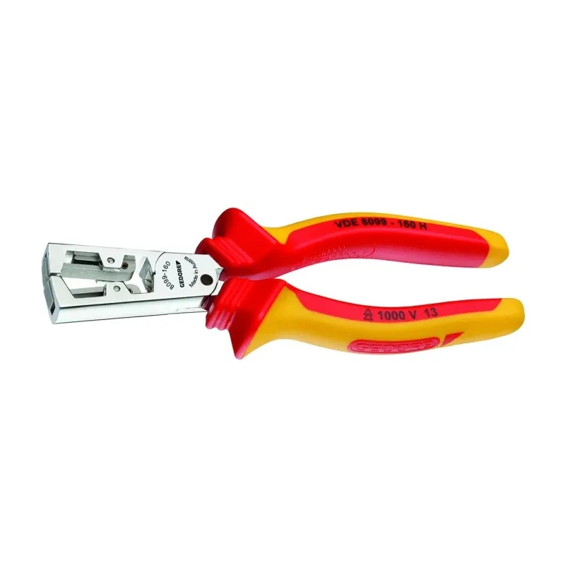Gedore VDE 8099 H Series Ethernet Stripping Pliers, 0.5 to 5 mm² Range, 160mm Length, Chrome Plated VDE 8099-160 H