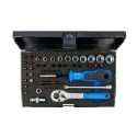 Gedore 40-Piece 1/4 in Hexagon Short Chrome Vanadium Steel Socket Set D 20 TMU-10