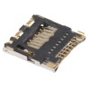 Hirose DM3 8 Way Right Angle Hinged MicroSD Memory Card Connector, Surface Mount, Gold Plated Contacts DM3CS-SF