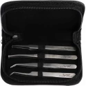RS PRO 120mm Stainless Steel ESD Safe Tweezer Set 663-055