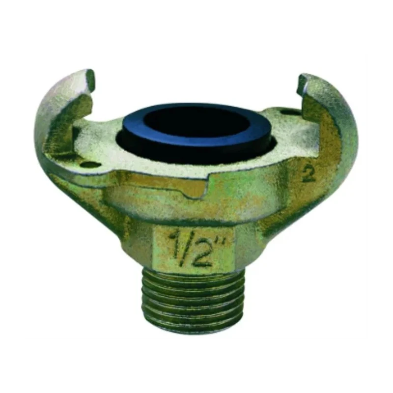 RS PRO Iron Pneumatic Quick Connect Coupling 1/2 in Male G Thread Zinc Plated 10 Bar 773-0590