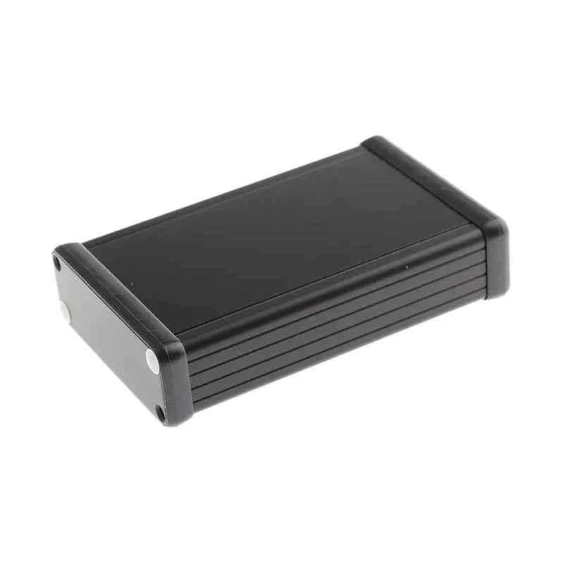 Hammond 1455 Series Aluminium Enclosure Black Lid 120 mm x 78 mm x 27 mm IP54 