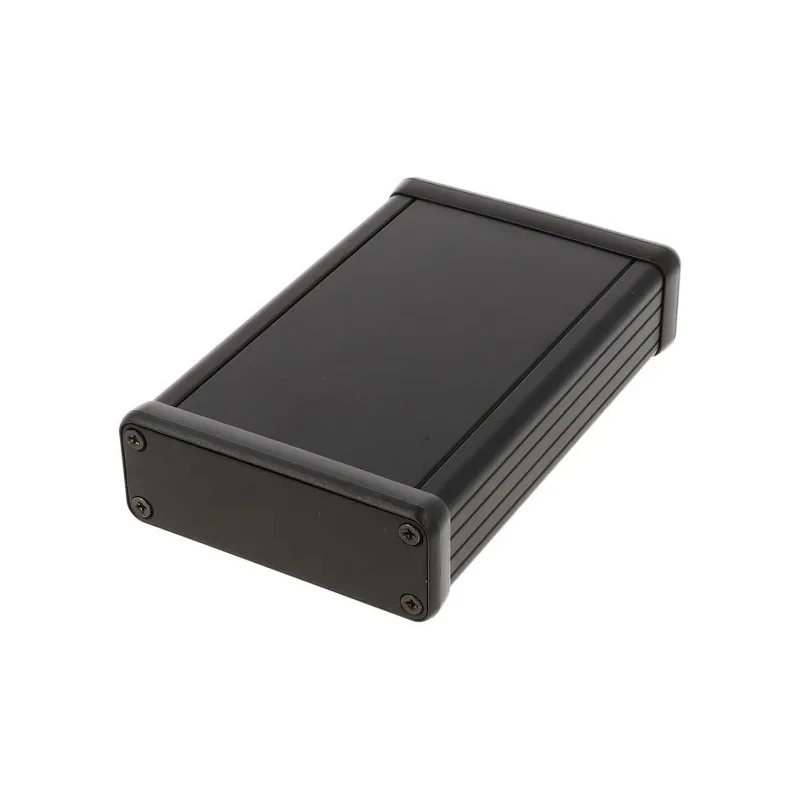 Hammond 1455 Series Aluminium Enclosure Black Lid 120 mm x 78 mm x 27 mm IP54 