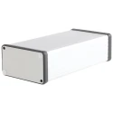 Hammond 1455 Series Silver Lid Aluminium Enclosure IP54 43 mm x 160 mm x 78 mm 1455K1601
