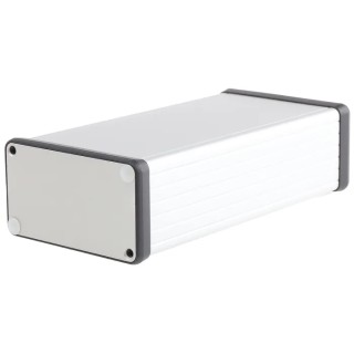 Hammond 1455 Series Silver Lid Aluminium Enclosure IP54 43 mm x 160 mm x 78 mm 1455K1601